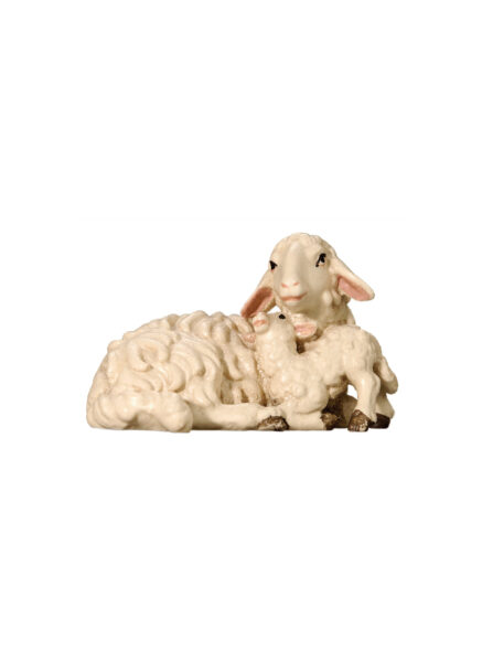 Produktbild 053058-Schaf-liegend-mit-Lamm